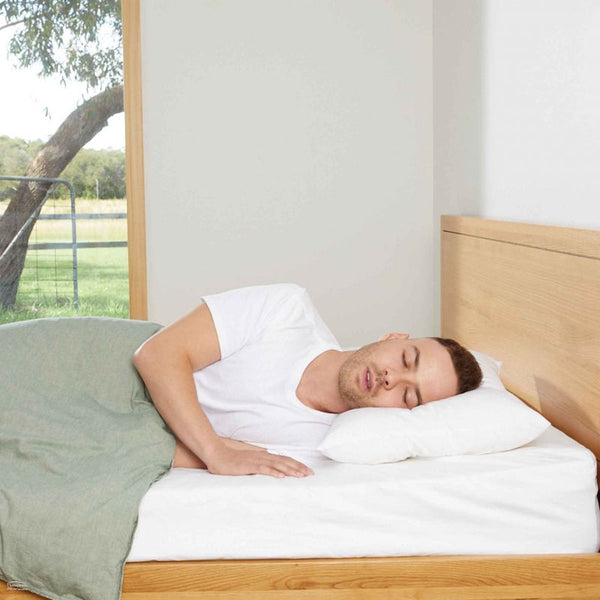 Sleepezy 2 Zone Pillow Adjustable Pillow 3 Fill Options - Poly, Latex Flake or Down (6175964004520)