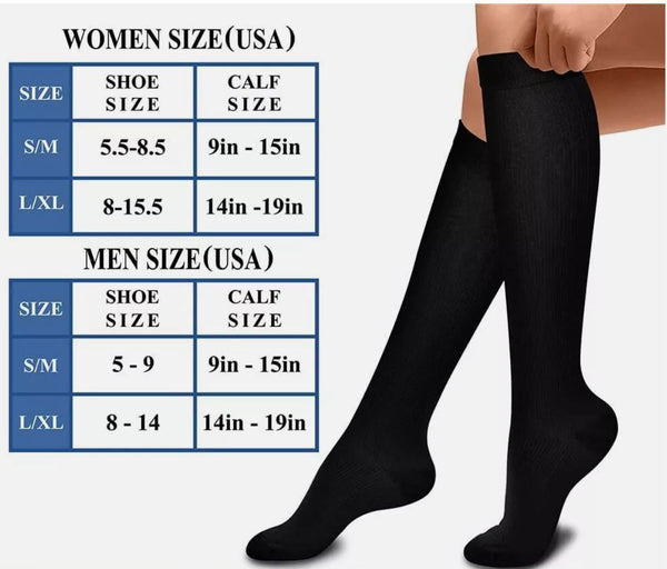 Compression Socks (15-20 mmhg) (8822997090541)