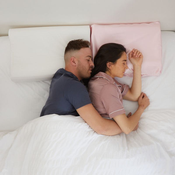 Satin Beauty Pillow - Contoured Memory Foam - Helps minimise wrinkles (6175793152168)