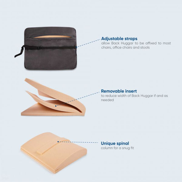 Back Huggar Chair Cushion - Lumbar & Lower Back Support Seat Cushion (6183011811496)Ausnew Home Care Disability Services Back Huggar Chair Cushion - Lumbar & Lower Back Support Seat Cushion | mount druitt, rooty hill, blacktown, penrith (6183011811496)