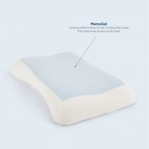 MemoGel Curve Pillow - Contour Comfort and Support with Cool Gel Feel (6175896633512)