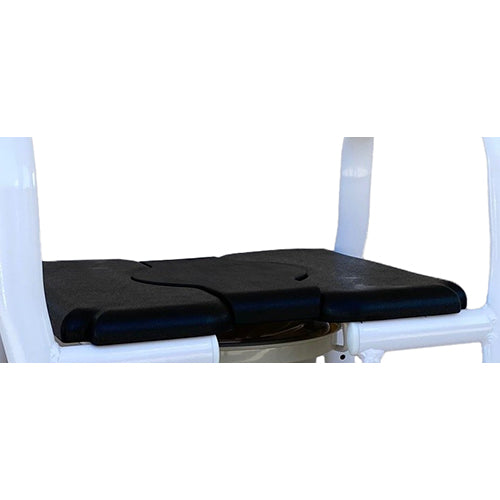 Combo Shower Stool/Over Toilet Aid - Black Seat with Insert (5742247903400)