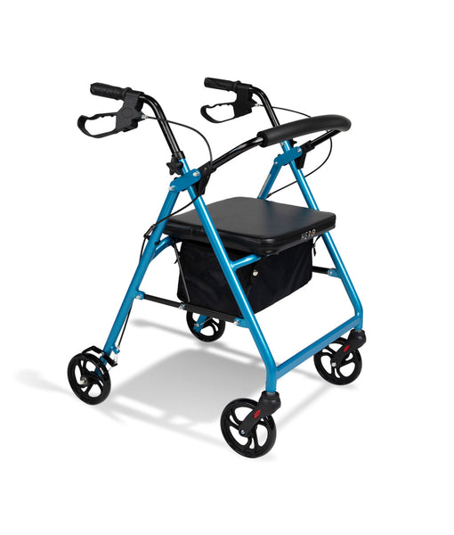 Hero Seat Walker – Rollator – Four Wheeled Walker (6265057837224)