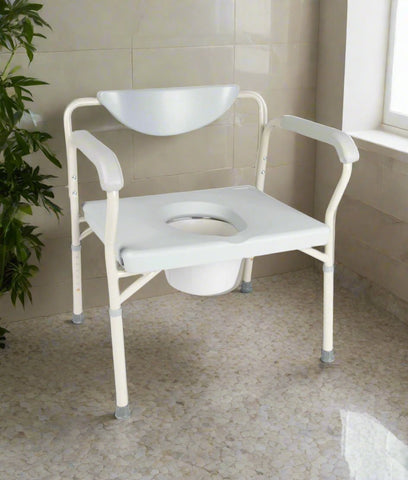 All-in-One Heavy Duty Commode - Padded Back (8180217151725)