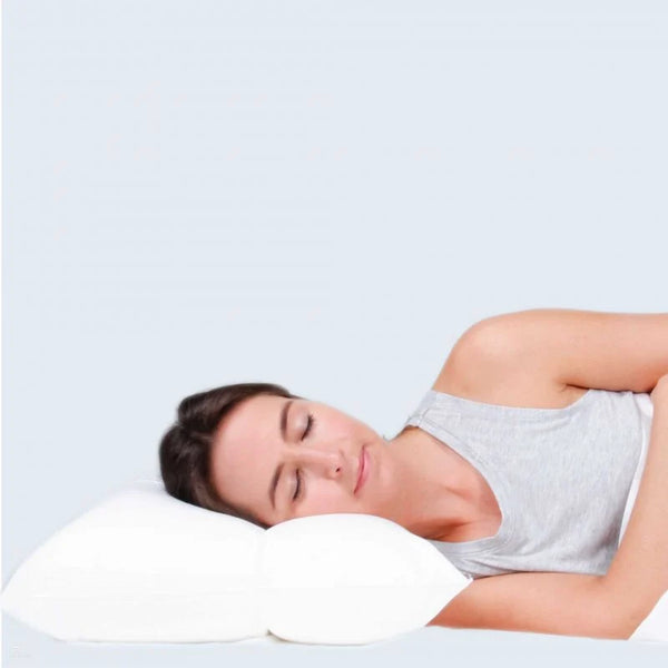 Sleepezy 2 Zone Pillow Adjustable Pillow 3 Fill Options - Poly, Latex Flake or Down (6175964004520)