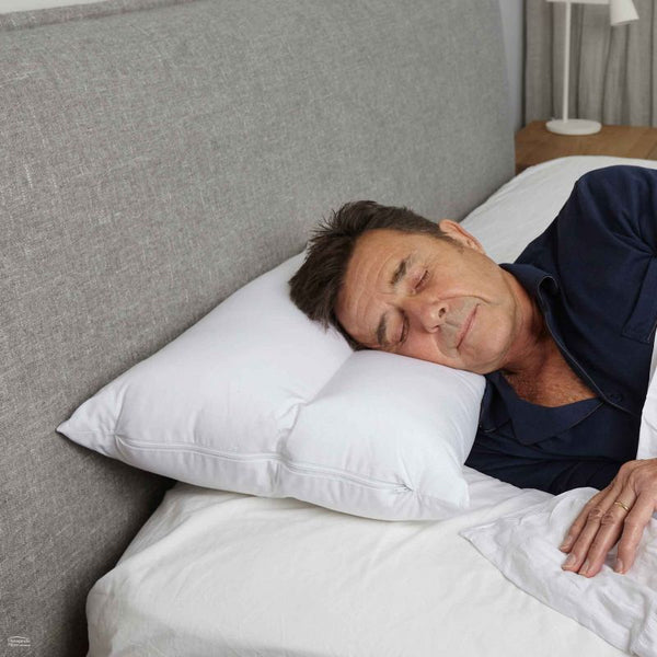 Sleepezy 2 Zone Pillow Adjustable Pillow 3 Fill Options - Poly, Latex Flake or Down (6175964004520)