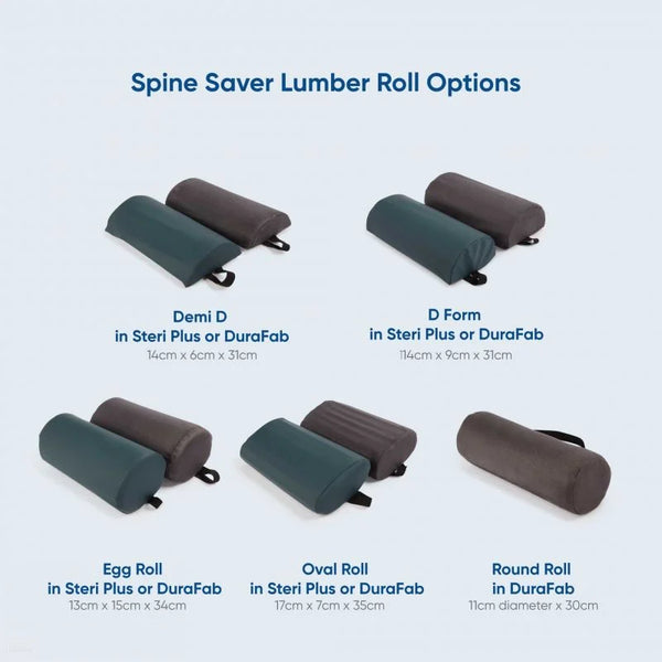 Spine Saver Lumbar Roll - Chiropractic Back Support Pillow (6182985105576)