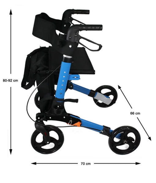 Travel Lite Portable Outdoor Seat Walker with Seat and Bag + Crutch Holder (6265507610792)
