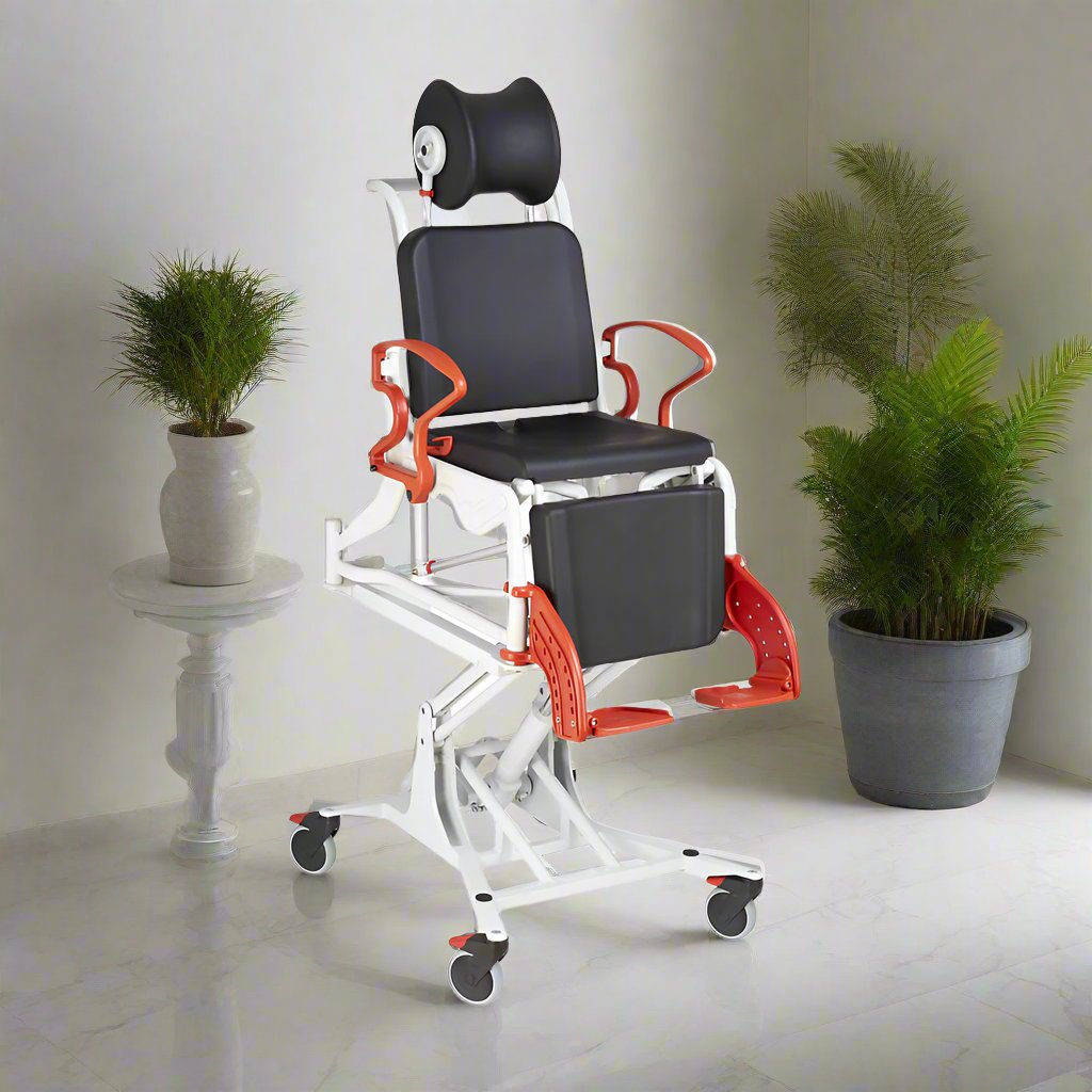 Ausnew Home Care Disability Services Rebotec Phoenix Multi – Tilt-in-Place and Pneumatic Lift Commode Shower Chair | mount druitt, rooty hill, blacktown, penrith (6127909765288)