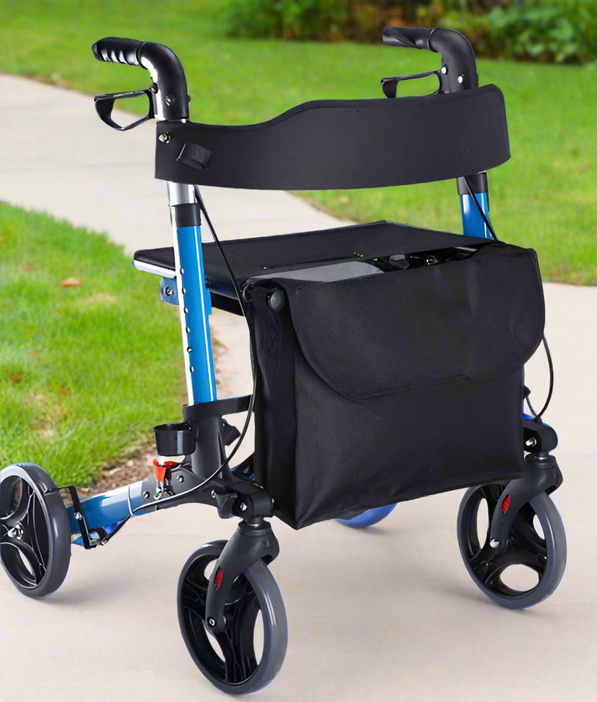 Ausnew Home Care Disability Services Travel Lite Portable Outdoor Seat Walker with Seat and Bag + Crutch Holder | mount druitt, rooty hill, blacktown, penrith (6265507610792)