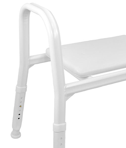 Premium Bariatric Padded Shower Stool – Aluminium Rust Free (8156963045613)