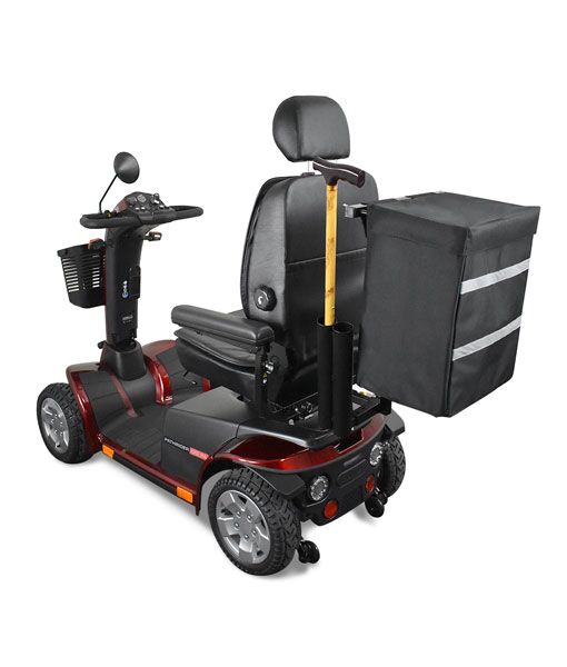 Mobility Scooter Rear Bag and Cane Holder (6546362073256)