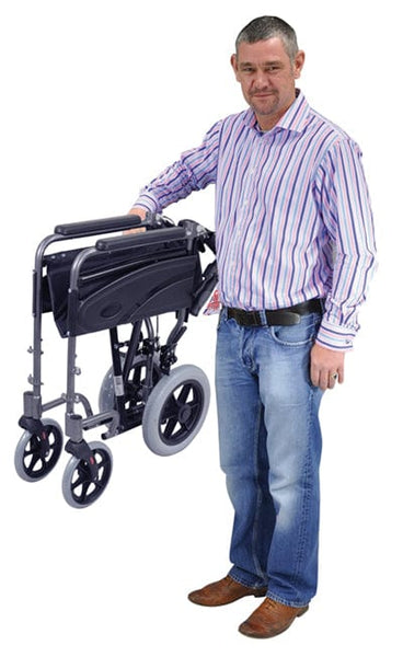 Ausnew Home Care Disability Services Compact Transport Aluminium Wheelchair | mount druitt, rooty hill, blacktown, penrith (5845342617768)