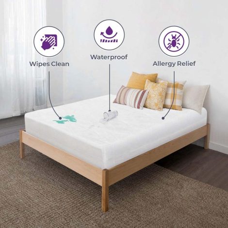 Zippered Vinyl Mattress Protector Cover (7523205710061)