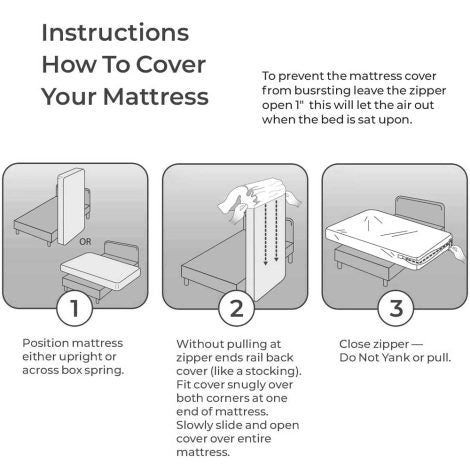Zippered Vinyl Mattress Protector Cover (7523205710061)