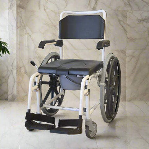 Ausnew Home Care Disability Services Deluxe Self Propelled and Height Adjustable Commode | mount druitt, rooty hill, blacktown, penrith (5839535177896)