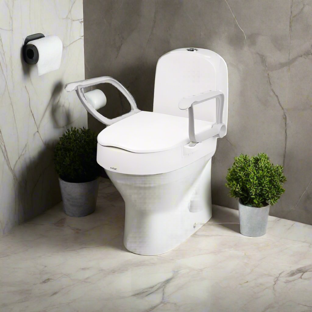 Ausnew Home Care Disability Services Etac Cloo Toilet Raiser with Armrests |  mount druitt, rooty hill, blacktown, penrith (6157833699496)