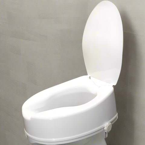 Ausnew Home Care Disability Services Raised Toilet Seat 150mm With Lid  |  mount druitt, rooty hill, blacktown, penrith (6160177103016)