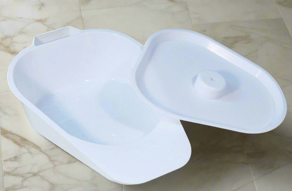 Ausnew Home Care Disability Services Slipper Bed Pan with Lid | mount druitt, rooty hill, blacktown, penrith (5771706335400)