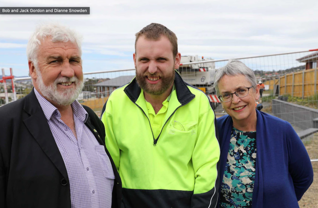 Twenty-year waitlist for disability housing leads Tasmanian father Bob Gordon to find his own solution