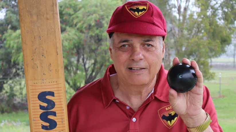 Beeping cricket ball inventor and Blind Bats founder Paul Szep celebrates progress in modified game