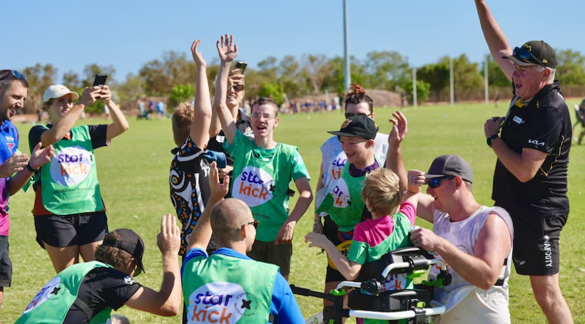 Starkick program and Hand in Hand Walk for Inclusion opens gates for all kids to play football