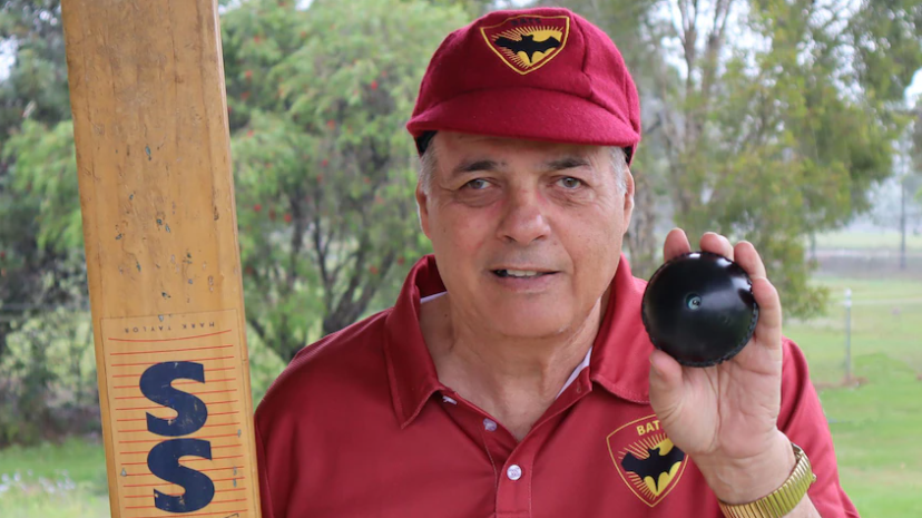 Beeping cricket ball inventor and Blind Bats founder Paul Szep celebrates progress in modified game