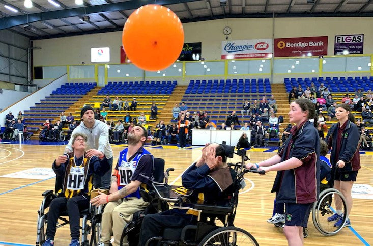 Balloon football brings out the competitive side in players with disabilities vying for the grand final