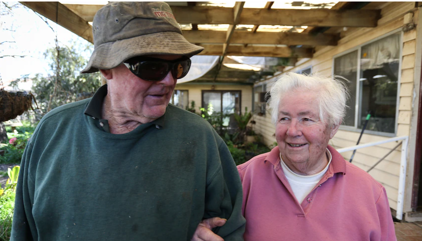 Blind dairy farmer Harry Gibson and wife Diana have made it work despite the odds