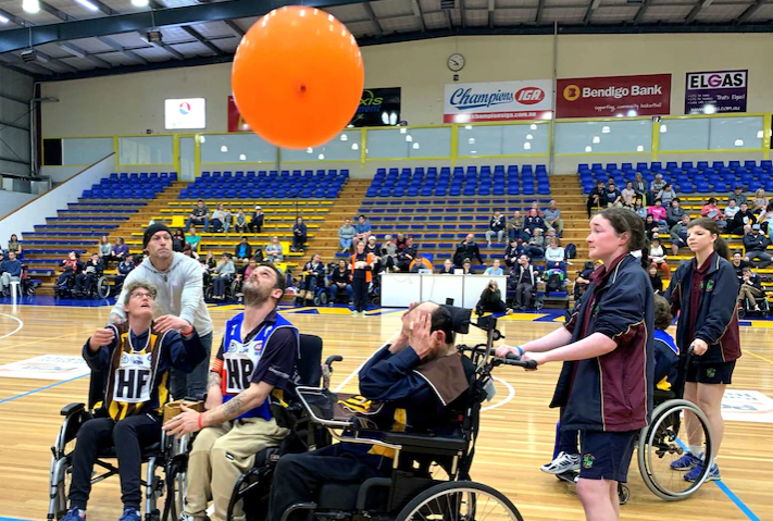 Balloon football brings out the competitive side in players with disabilities vying for the grand final