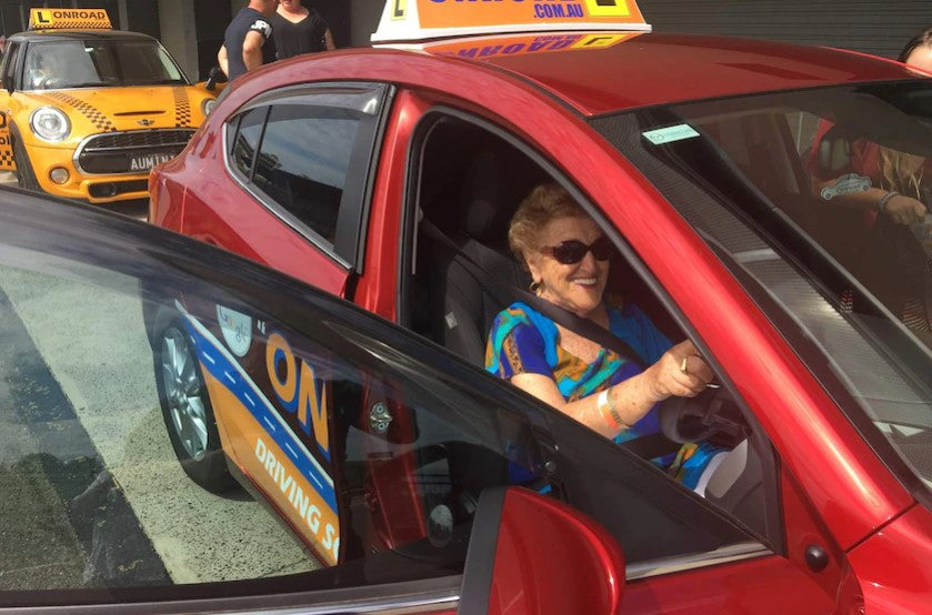 Blindness no impairment to driving fast on a racetrack for Lilly Skurnik