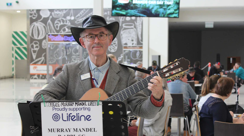 Musician on a mission: Deaf guitarist on three-year busking tour for Lifeline makes last SA stop