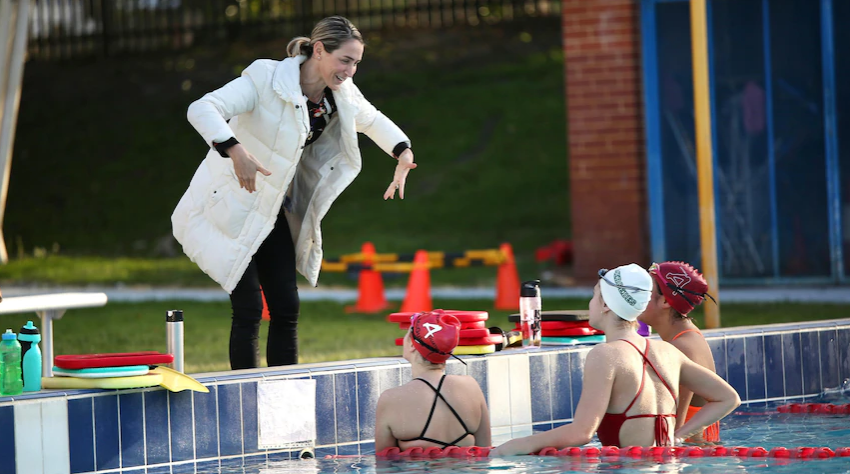 Former Olympian Sally Hunter is helping young athletes protect their mental health