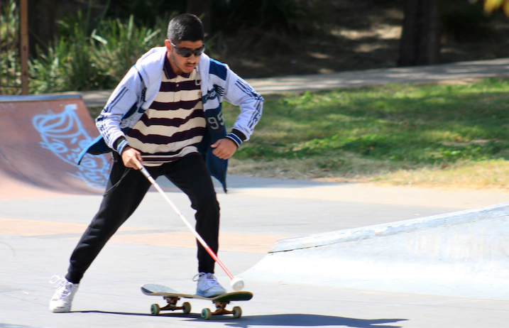 Brothers Abdul and Mo Syed are legally blind but that hasn't stopped them taking up skateboarding