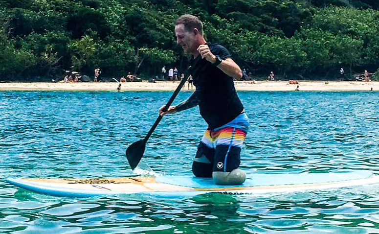 From wheelchair to surfboard, a double amputee's incredible optimism and recovery