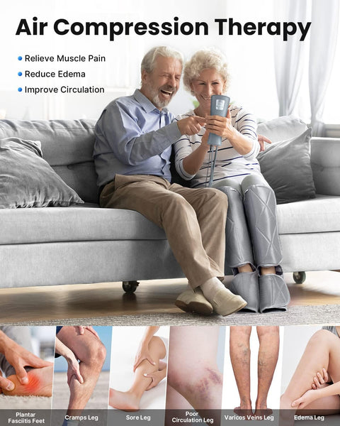 Compression Leg Massager for Circulation and Pain Relief (7761108959469) (8220590309613)