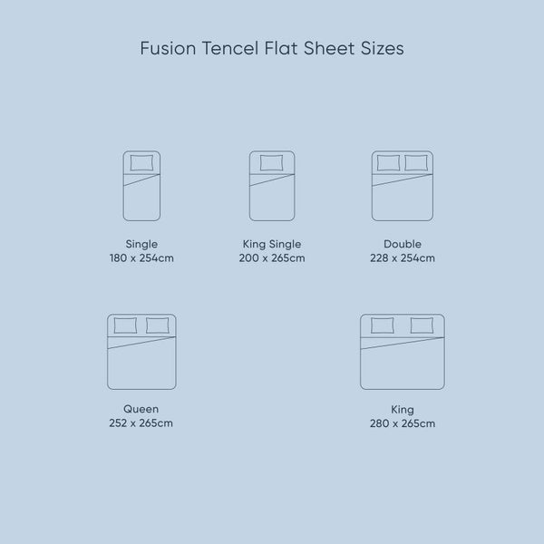 Fusion Tencel Flat Bed Sheet