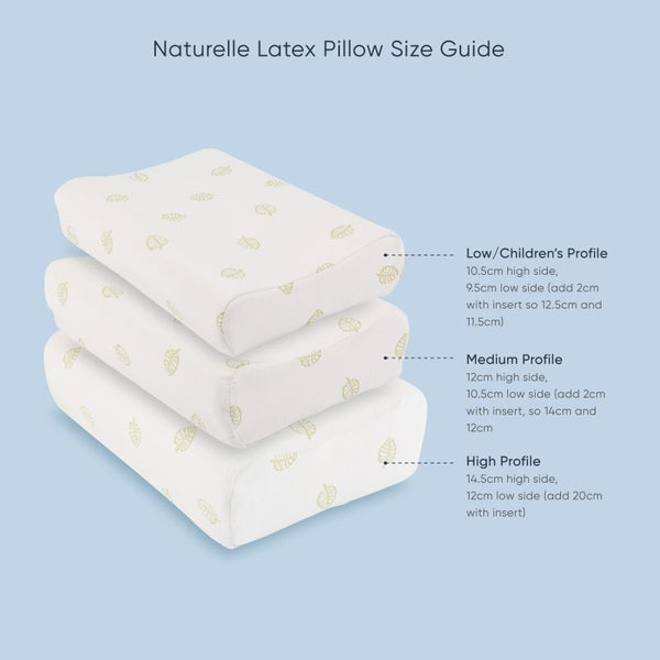 Naturelle Latex Pillow Cover - REPLACEMENT COVER ONLY
