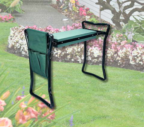 Folding Garden Kneeler With Gardening Tool Bag (7918255603949)