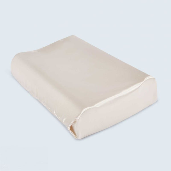 Satin Beauty Pillow - Contoured Memory Foam - Helps minimise wrinkles (6175793152168)