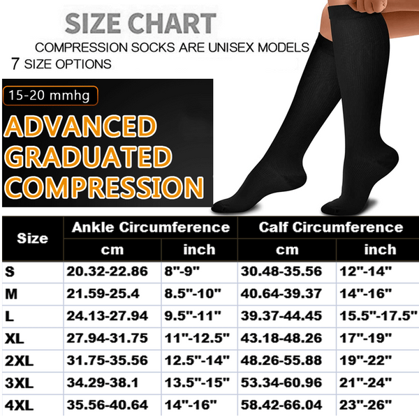 Plus Size Compression Socks (8426487644397)