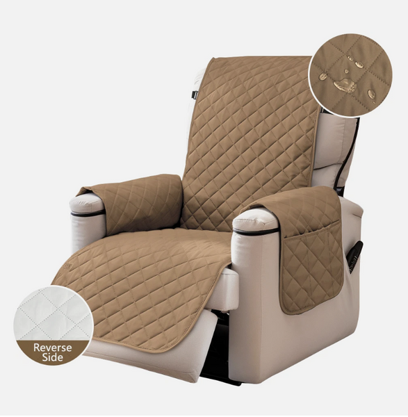 SecureFit Recliner Chair Cover with Anti-Slip System