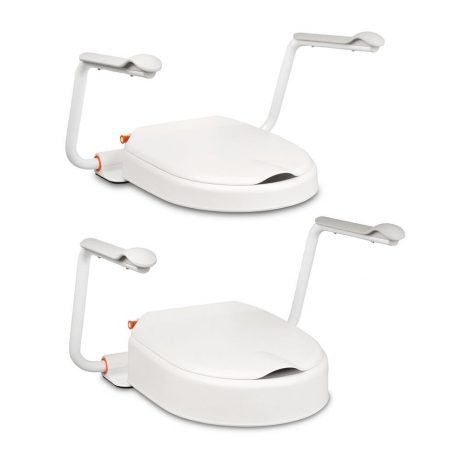 Toilet Seat Raiser with Arm Supports (8161369817325)