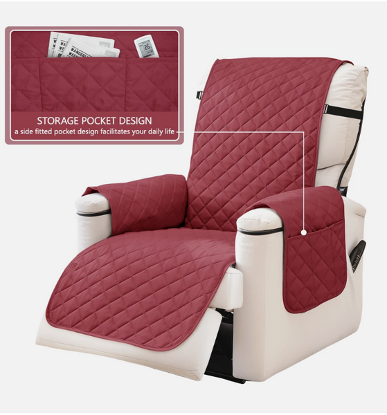 SecureFit Recliner Chair Cover with Anti-Slip System