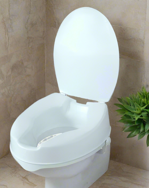 Raised Toilet Seat with Lid - 15cm (7103183061160)