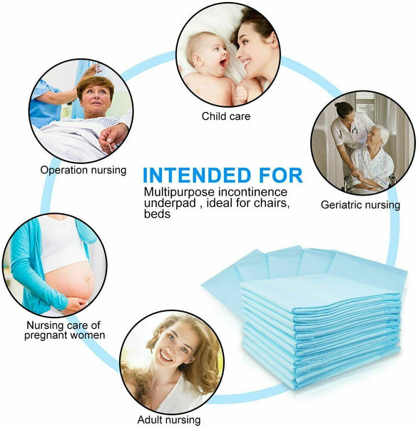 Adult Disposable Bed Underpads  - 80pk (8162066170093)