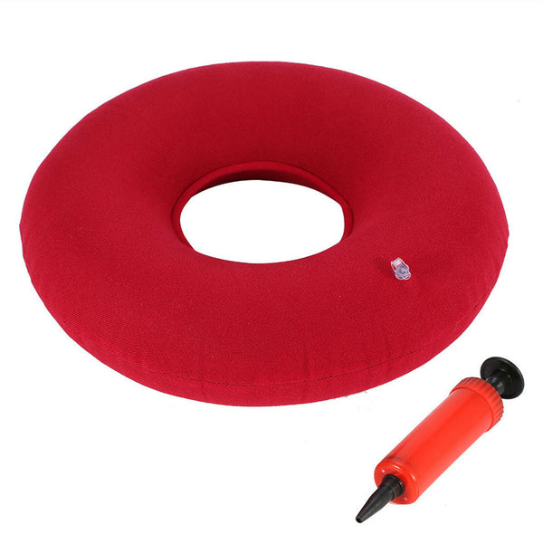 Ausnew Home Care Inflatable Donut Seating Cushion + Air Pump
