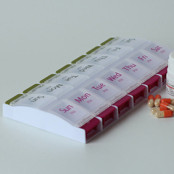 7-Slot AM/PM Weekly Pill Box (8167112769773)