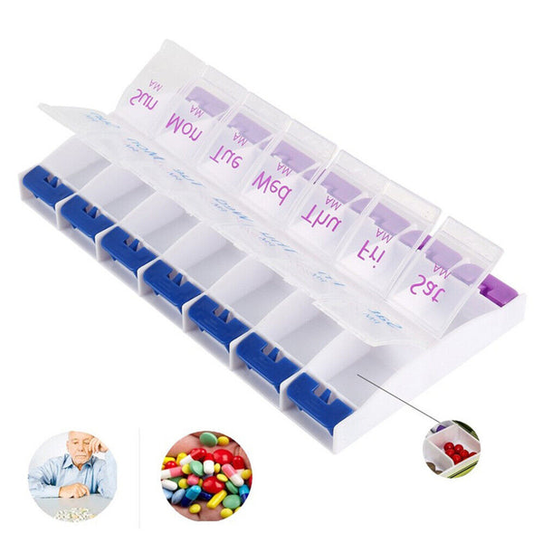 7-Slot AM/PM Weekly Pill Box (8167112769773)