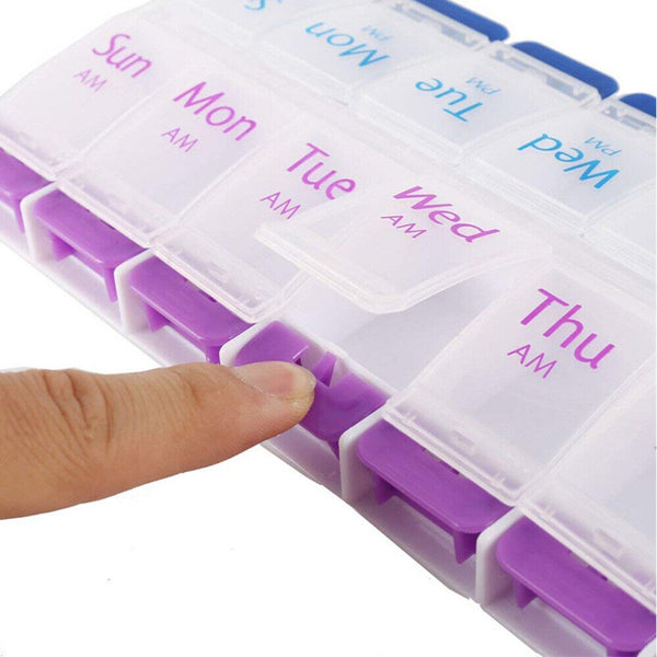 7-Slot AM/PM Weekly Pill Box (8167112769773)